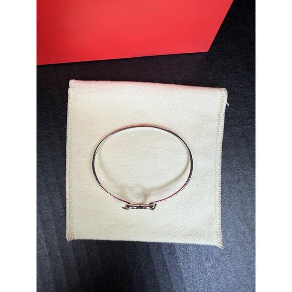 James Avery Heart Hook-On Hammered Wire Bracelet Sterling Silver Retired - Picture 4 of 7